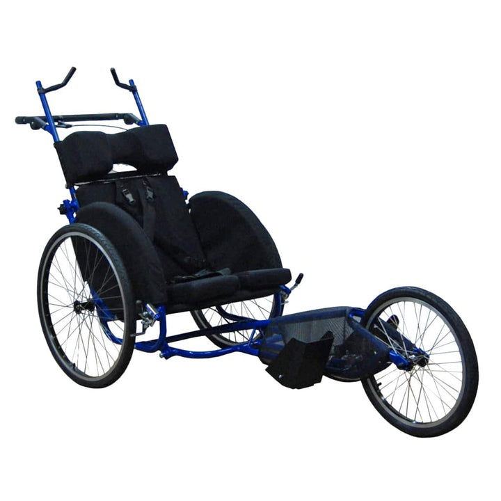 Adapted running push wheelchair for disabled person