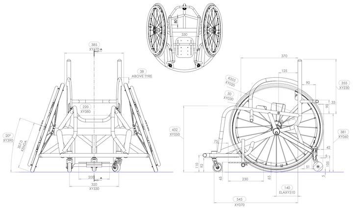 CAD Drawing Specs - RGK Elite, Red