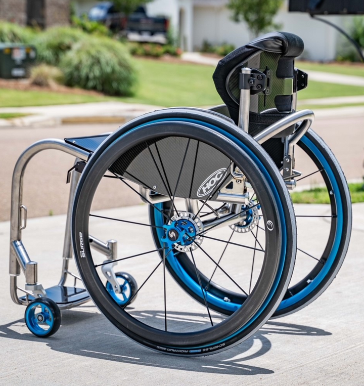 Hands On Concepts HOC Everyday Open Design Wheelchair - Back angle view