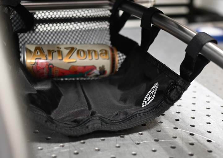 Hands On Concepts Under Seat Catch-All Net w Zipper Pocket - Angle View
