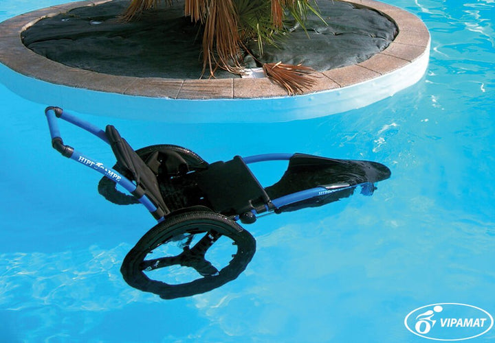 Hippocampe Pool Wheelchair - in water