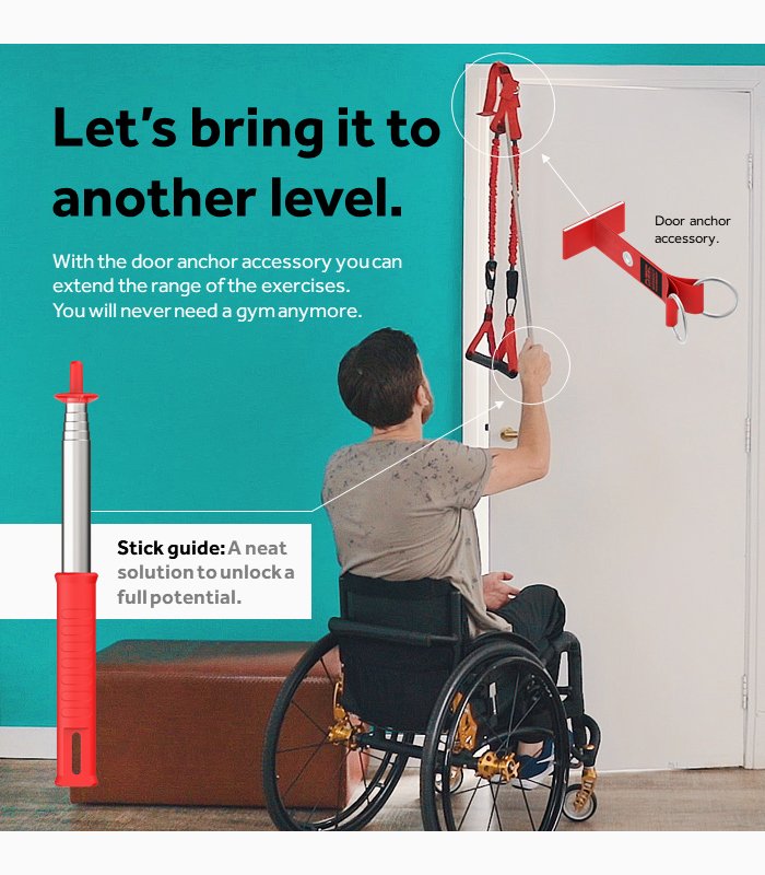 Invictus Fusion Portable Wheelchair Gym - Door Anchor