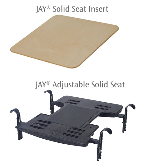 JAY Adjustable Solid Seat w/ Optional Solid Seat Insert – How