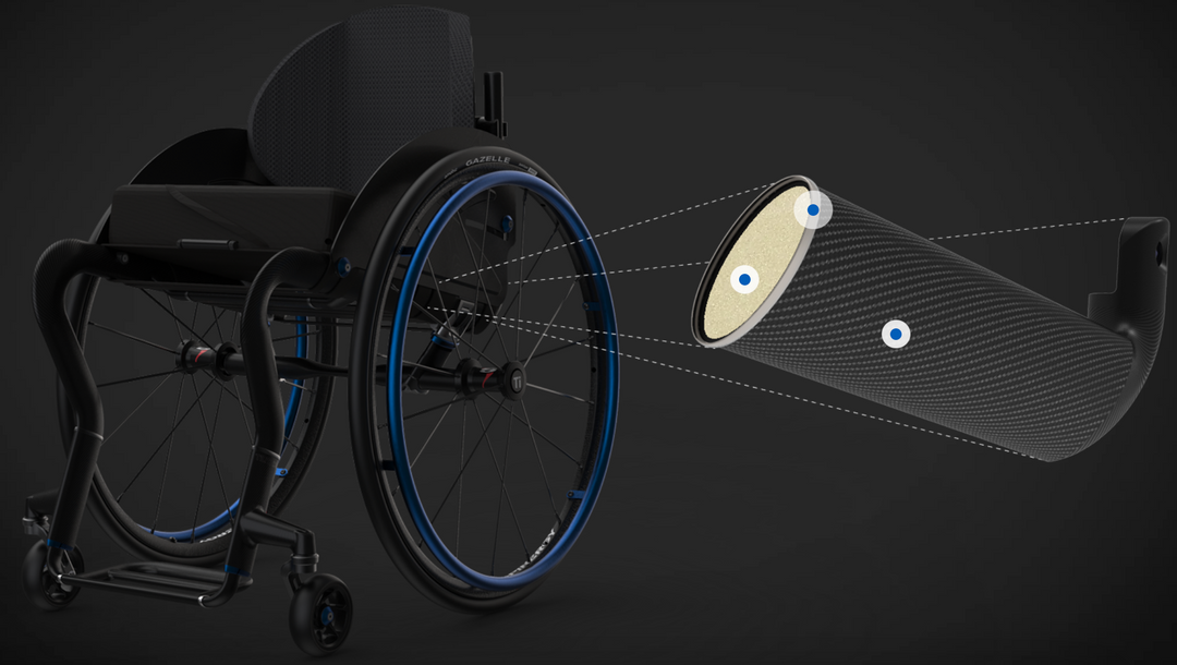 TiLite CR1 Carbon Fiber Ultra-Light Weight Wheelchair