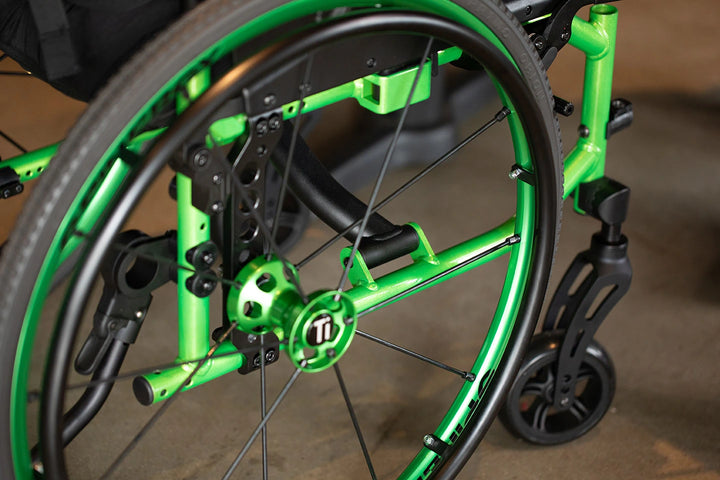 TiLite X Folding Wheelchair - Green