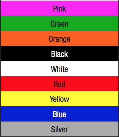 Spinergy Spoke Color Options