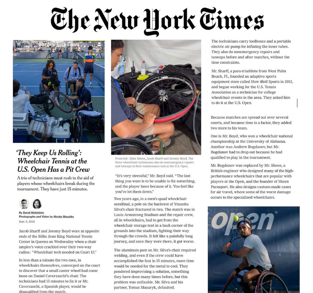 Featured in The New York Times.. How I Roll Sports!!