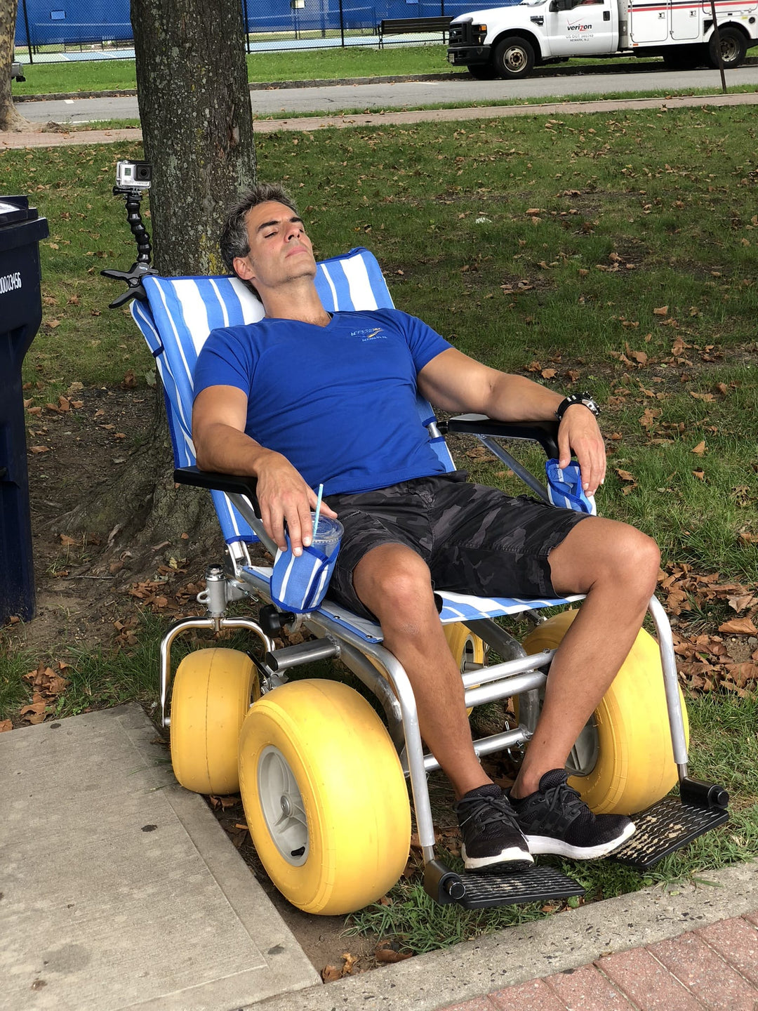 TerraWheels all-terrain wheelchair outdoors