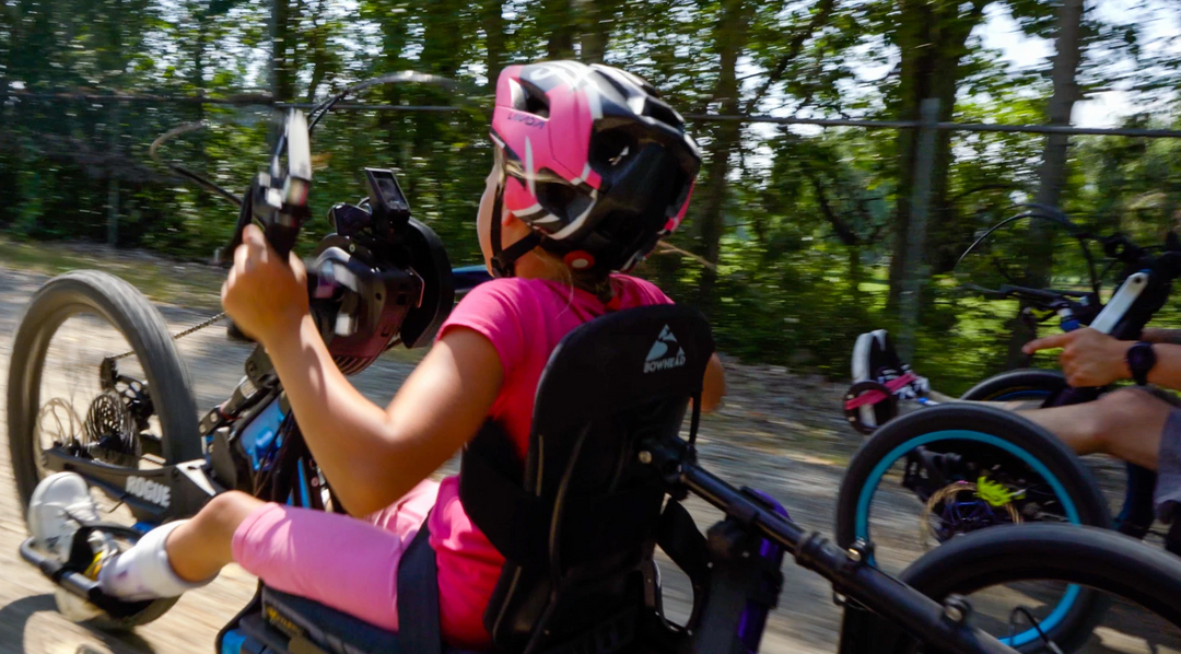 BOWHEAD Rogue Battery Handcycle - kid user