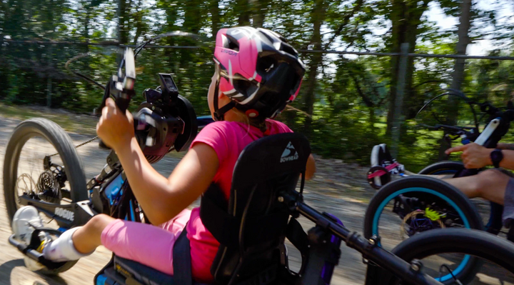 BOWHEAD Rogue Battery Handcycle - kid user