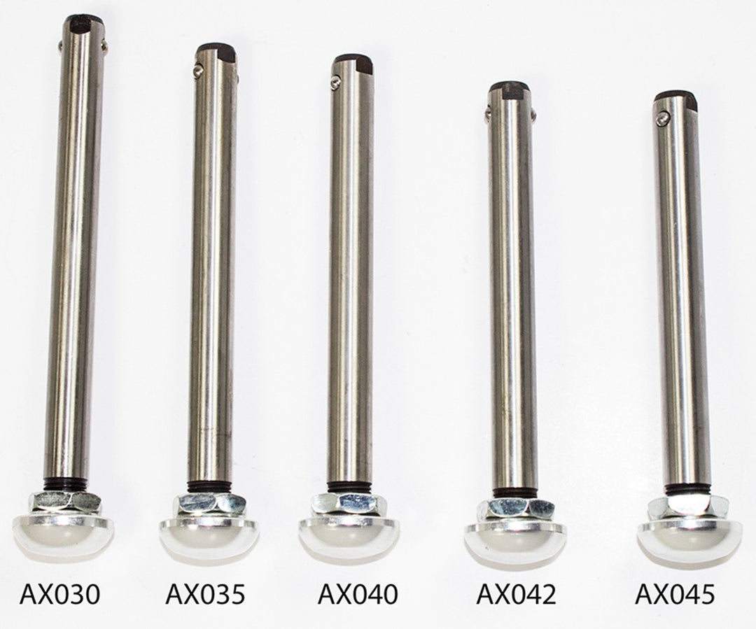 Long wheelchair axle for wheelchair sports 5.25" length