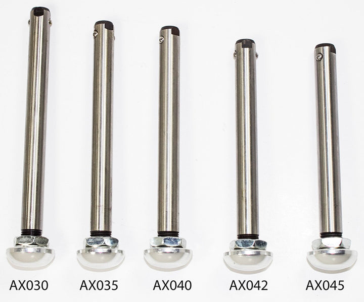 Long wheelchair axle for wheelchair sports 5.25" length