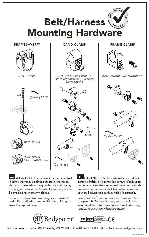 BodyPoint Clamp - Instructions