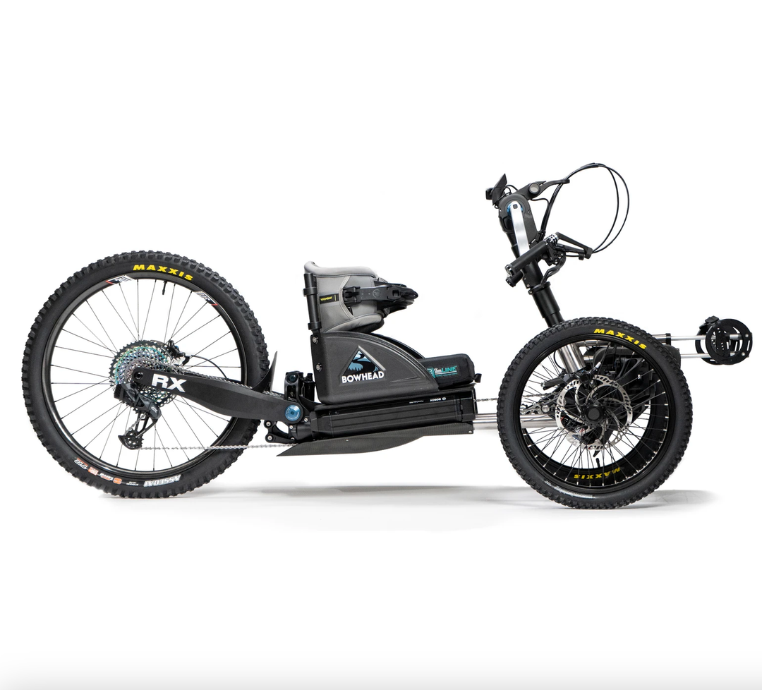 Bowhead RX off-road handcycle battery power assist