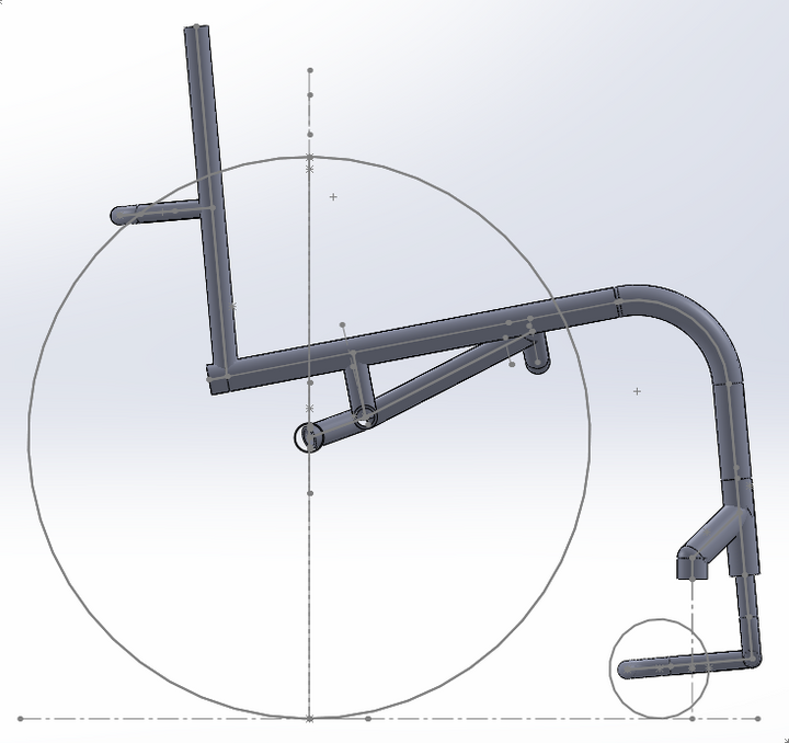 Hands On Concepts "HOC" Titanium Mono-Shock Suspension Wheelchair