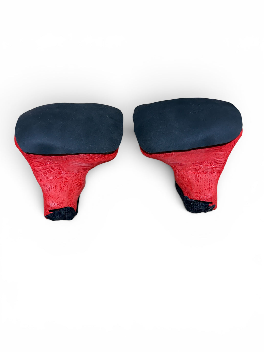 Red wheelchair racing gloves, 3D Printed