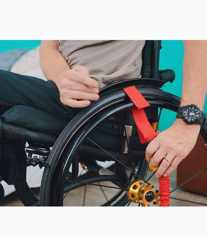Invictus Fusion Portable Wheelchair Gym - Wheel view