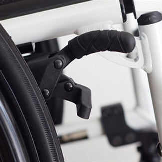 Out-Front Push to Lock TiLite wheelchair locks