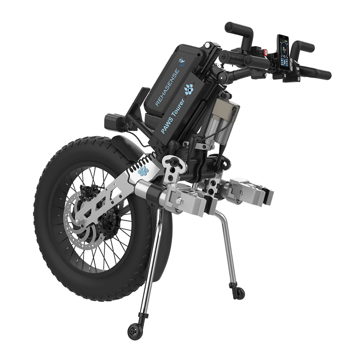 REHASENSE PAWS TOURER 20" "Quad/Tetra" Wheelchair Power Assist, Quad Handles & Automatic Clamps/Lift,