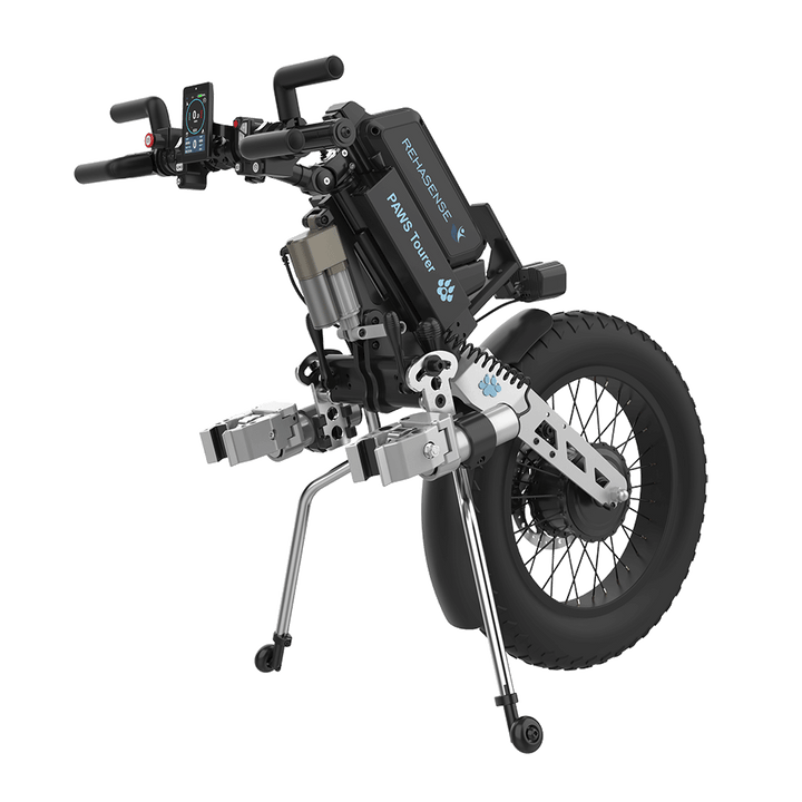 REHASENSE PAWS TOURER 20" "Quad/Tetra" Wheelchair Power Assist, Quad Handles & Automatic Clamps/Lift,