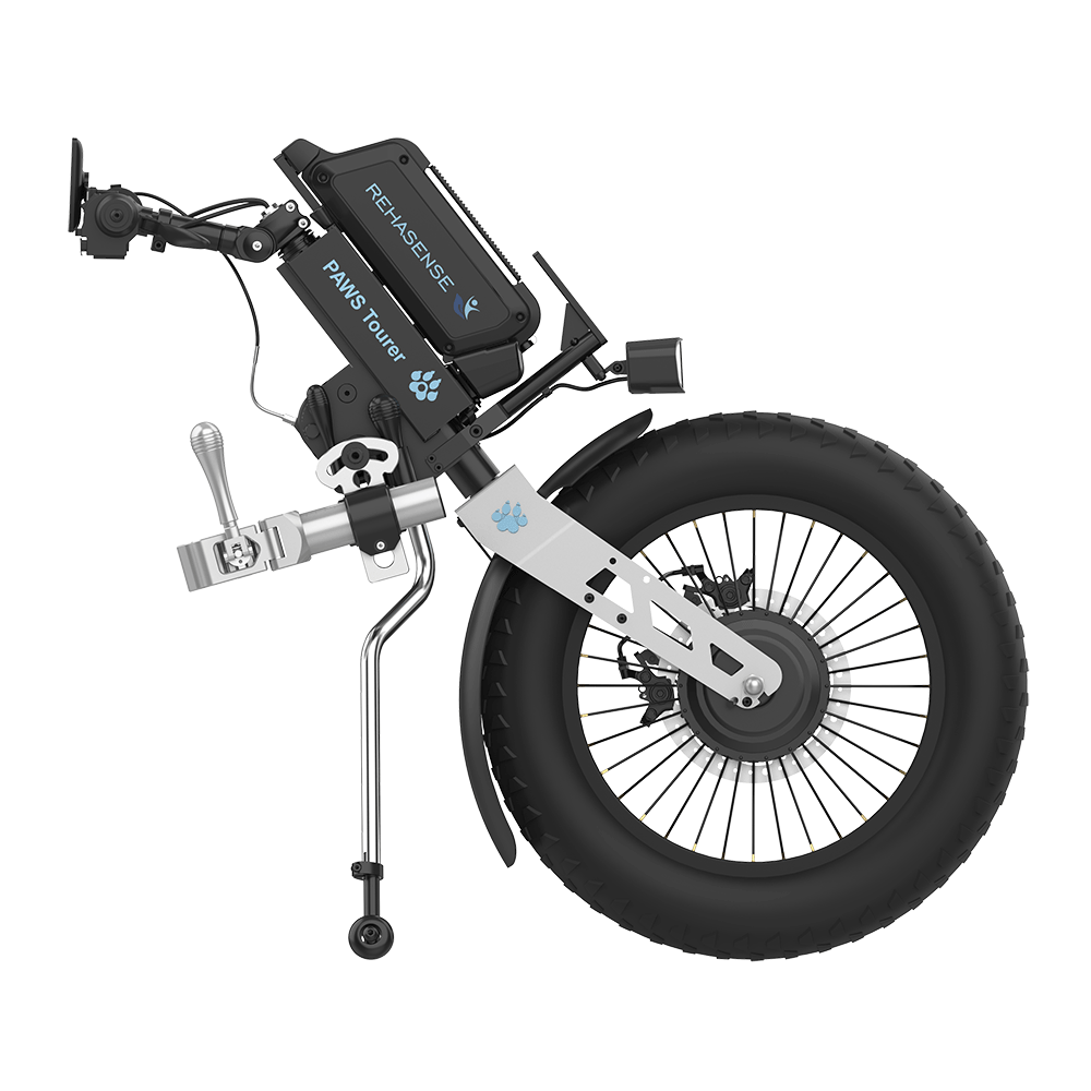 REHASENSE PAWS TOURER 20" Wheelchair Power Assist, Manual Clamp & Lift