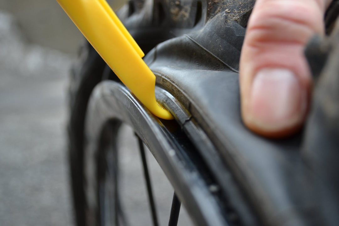 Pedros Tire Lever - in use