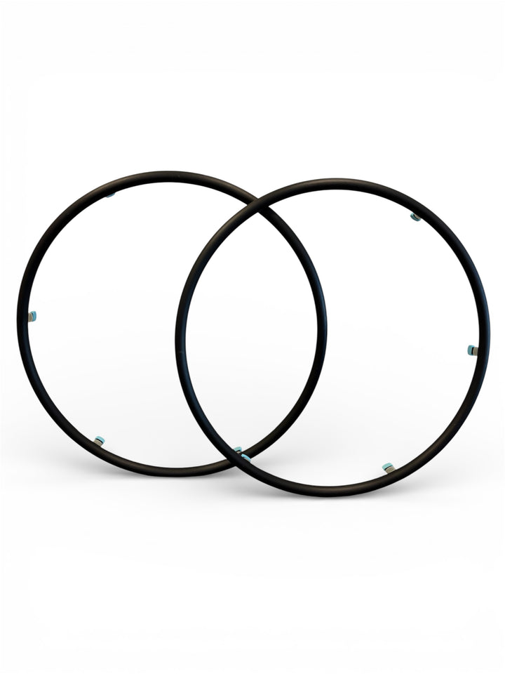 DISCOUNTED... Spinergy 24" (540) "Hard Ano" Aluminum Handrims, Grey or Black (PAIR) - READY TO SHIP!