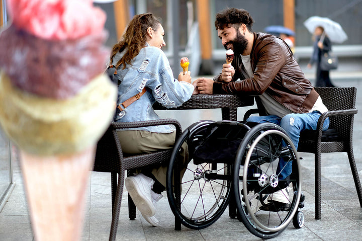 Quickie Nitrum Wheelchair - lunch