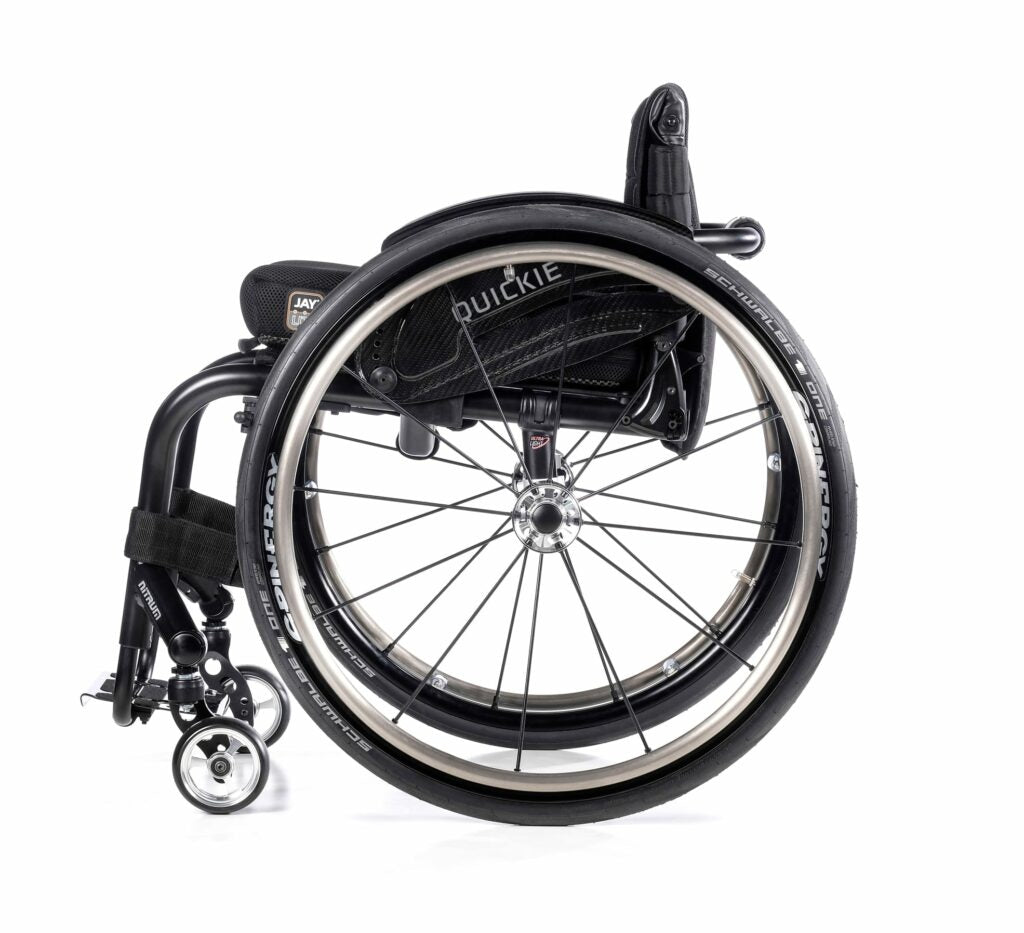 Quickie Nitrum Wheelchair - side view