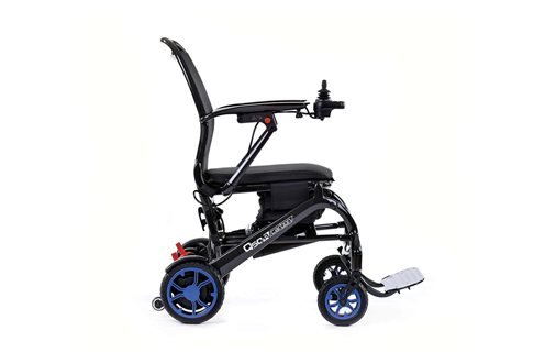 Quickie Q50 R Carbon Folding Powerchair - sideview