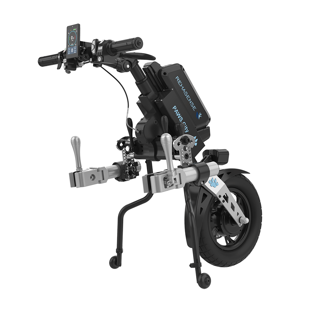 REHASENSE PAWS CITY 14" Wheelchair Power Assist, Manual Clamp & Lift