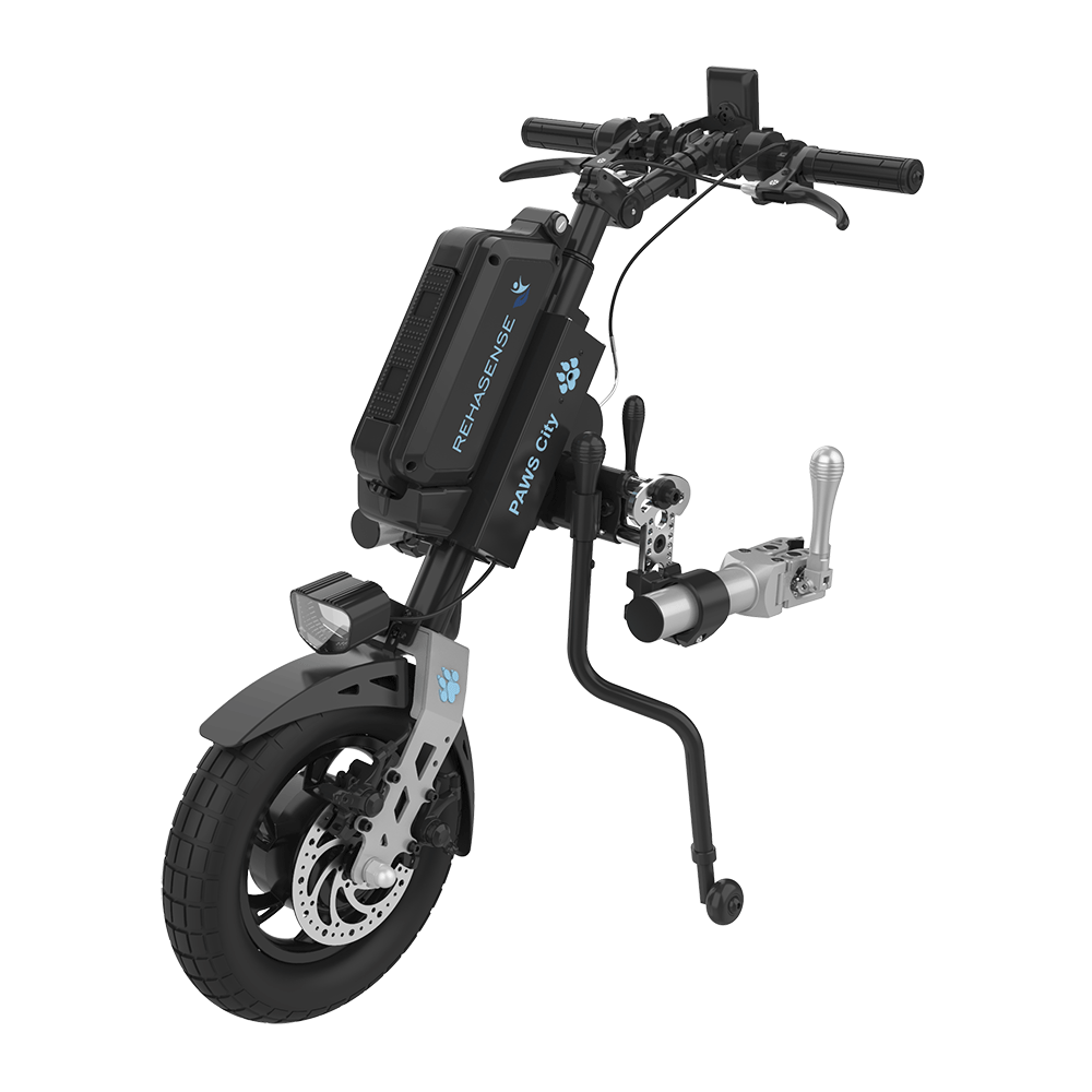 REHASENSE PAWS CITY 14" Wheelchair Power Assist, Manual Clamp & Lift