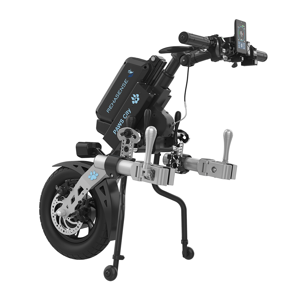 REHASENSE PAWS CITY 14" Wheelchair Power Assist, Manual Clamp & Lift