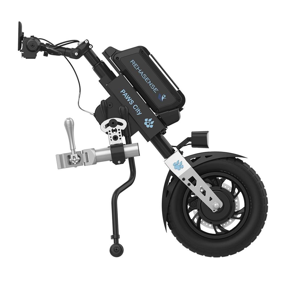 REHASENSE PAWS CITY 14" Wheelchair Power Assist, Manual Clamp & Lift