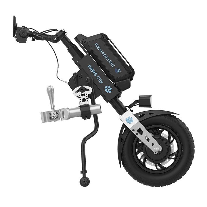 REHASENSE PAWS CITY 14" Wheelchair Power Assist, Manual Clamp & Lift