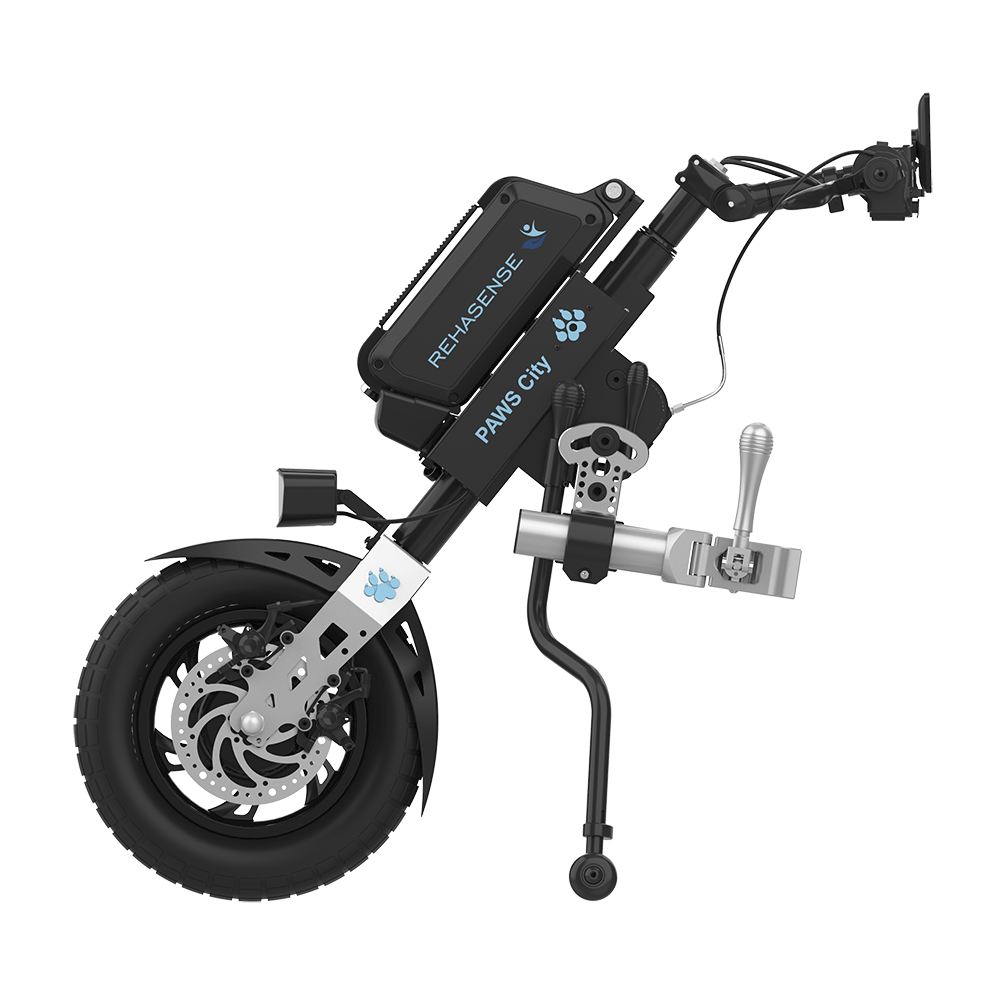 REHASENSE PAWS CITY 14" Wheelchair Power Assist, Manual Clamp & Lift