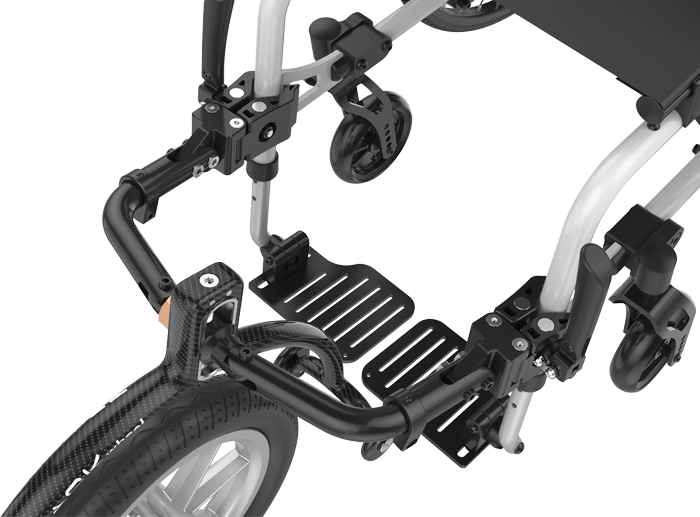 Rehasense "Track Wheel" Carbon Fiber Wheelchair Attachment