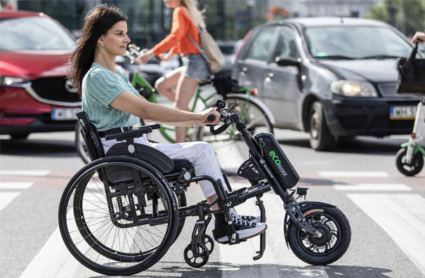 REHASENSE ECO ASSIST 12" Wheelchair Power Assist, Manual Clamp & Lift