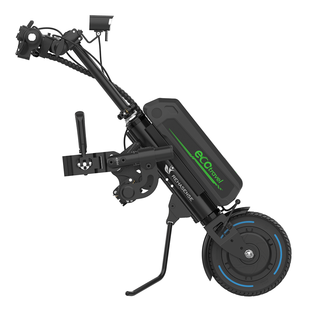 REHASENSE ECO TRAVEL BX 8" Wheelchair Power Assist, Black