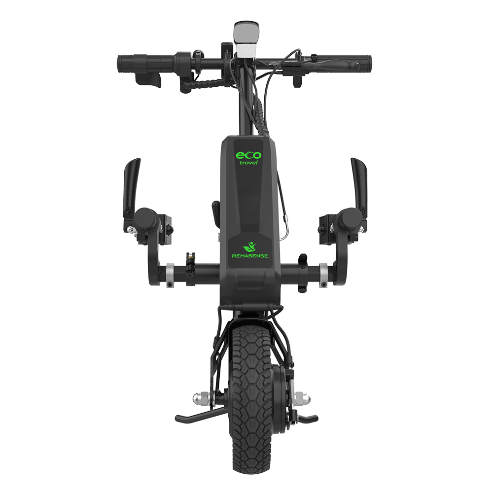 REHASENSE ECO TRAVEL BX 8" Wheelchair Power Assist, Black