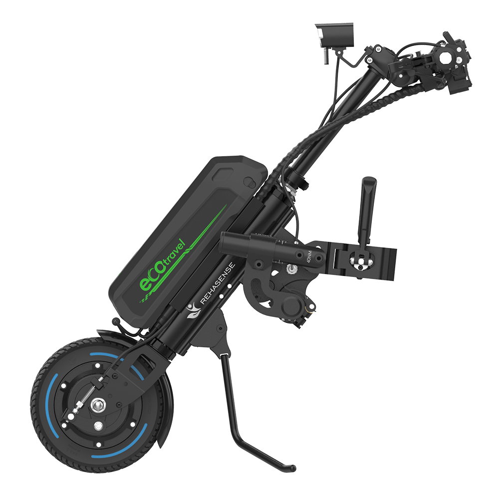 REHASENSE ECO TRAVEL BX 8" Wheelchair Power Assist, Black