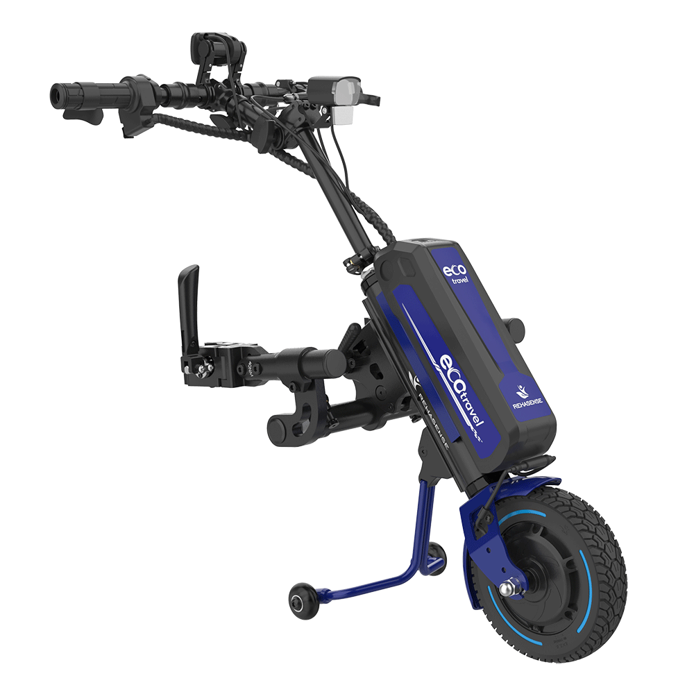 REHASENSE ECO TRAVEL LX 8" Wheelchair Power Assist w/ FREE Travel Case, Choose Color