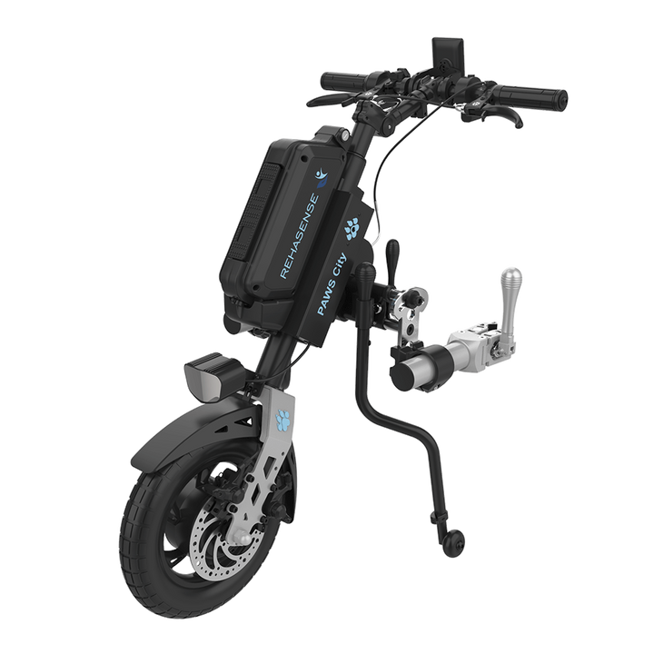 REHASENSE PAWS CITY 12" Wheelchair Power Assist, Manual Clamp & Lift