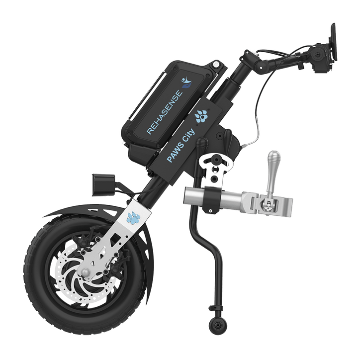 REHASENSE PAWS CITY 12" Wheelchair Power Assist, Manual Clamp & Lift