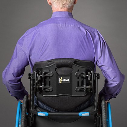 Ride Java Back Support, regular height, for wheelchairs