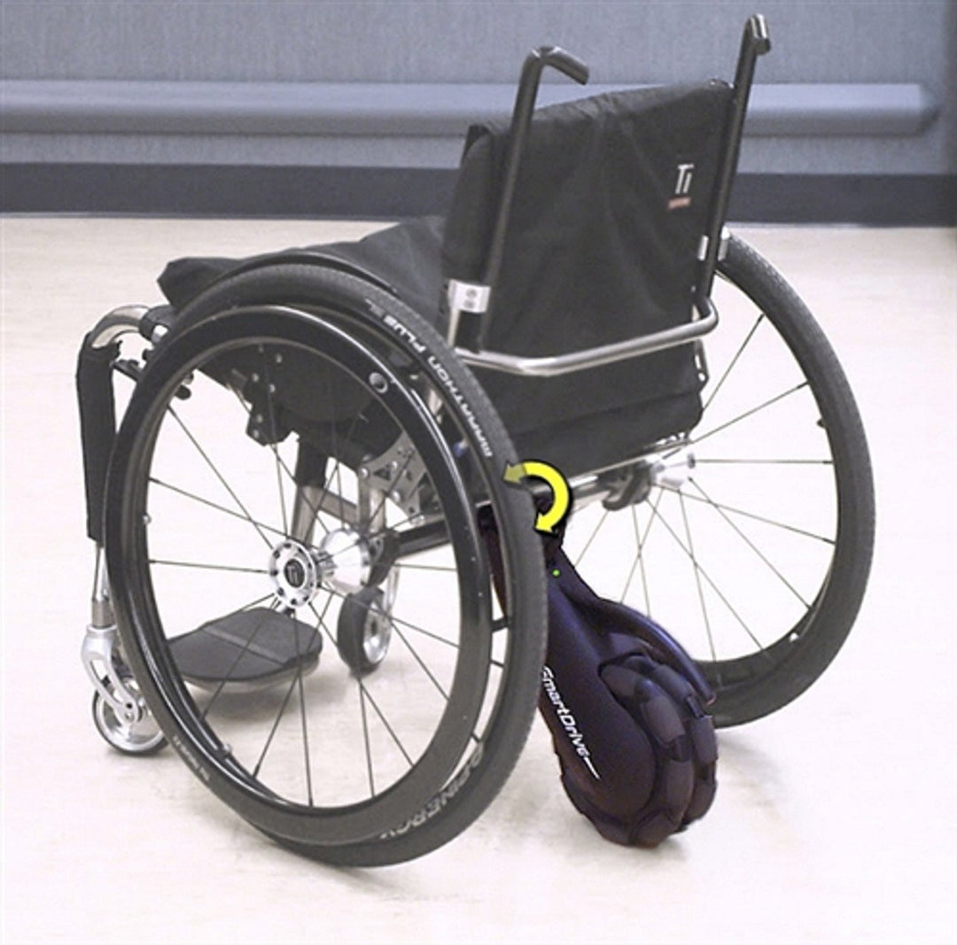SmartDrive Mounting Hitch - On Wheelchair