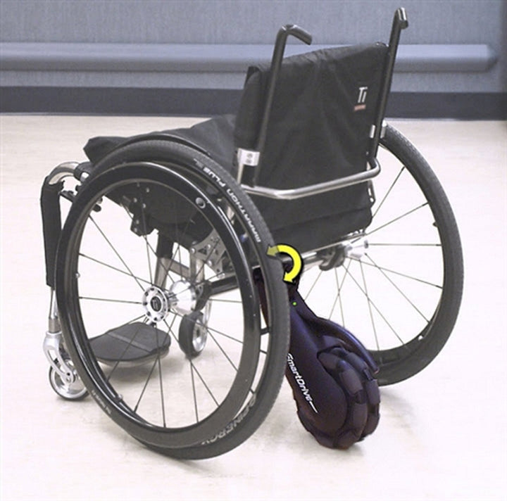 SmartDrive Mounting Hitch - On Wheelchair
