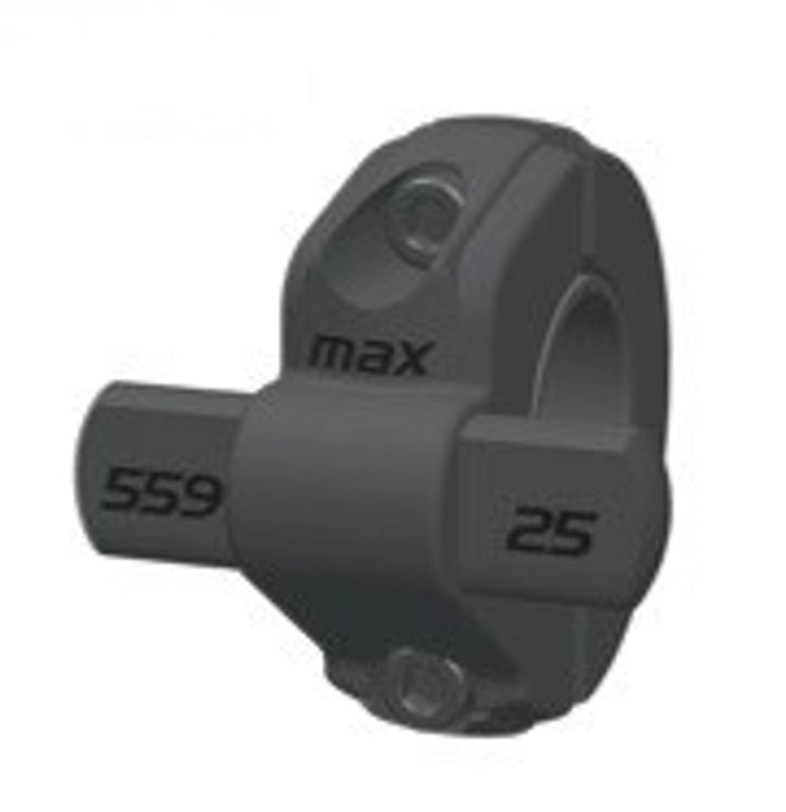 SmartDrive Mounting Hitch and Axle Clamp for Wheelchair