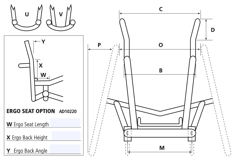 Melrose "Rhino" Defensive Quad-Rugby Wheelchair