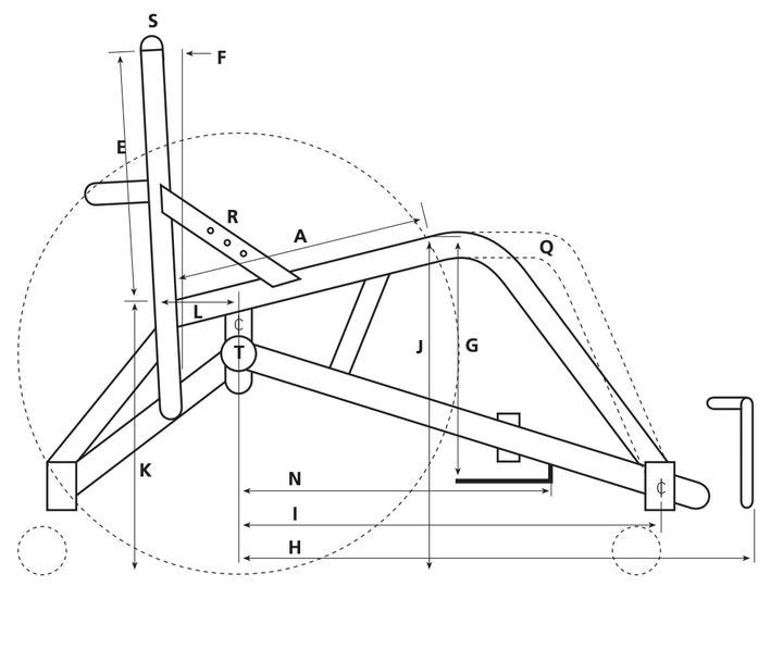 Melrose "Rhino" Defensive Quad-Rugby Wheelchair